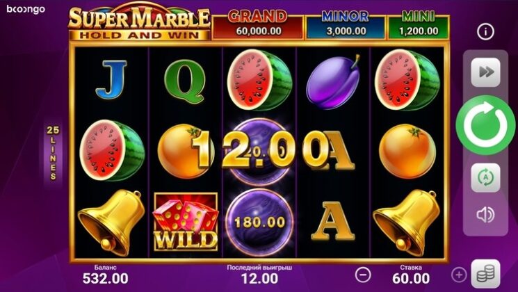 Слот Super Marble Hold and Win